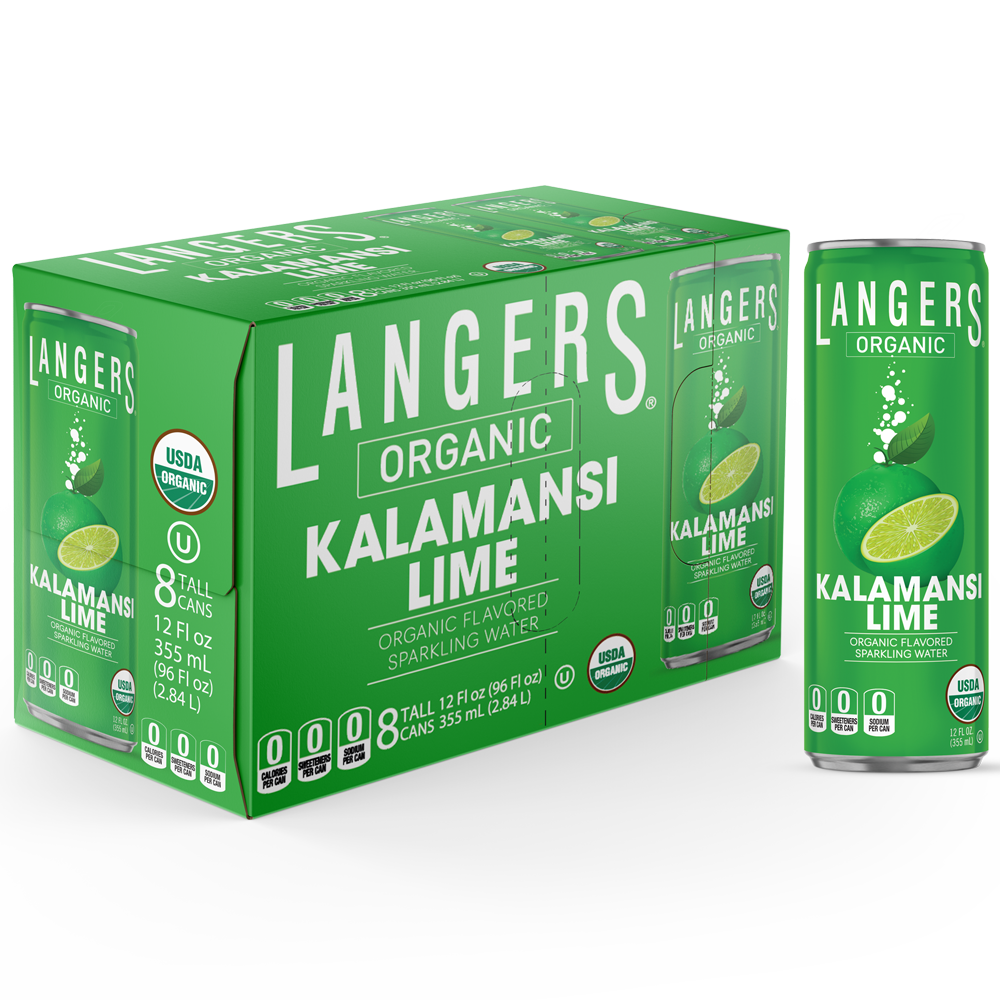 12oz Organic Flavored Sparkling Kalamansi Lime